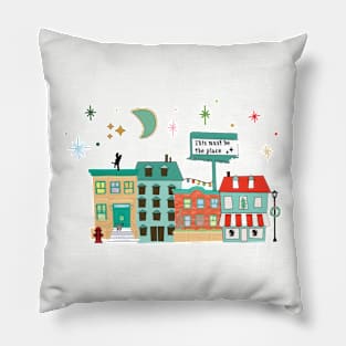 NYC cityscape Christmas Pillow