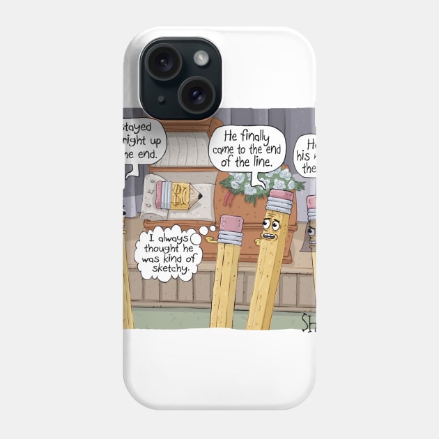 Pencil Funeral Phone Case by macccc8