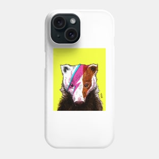 Pop Art Bowie Badger 2 Phone Case