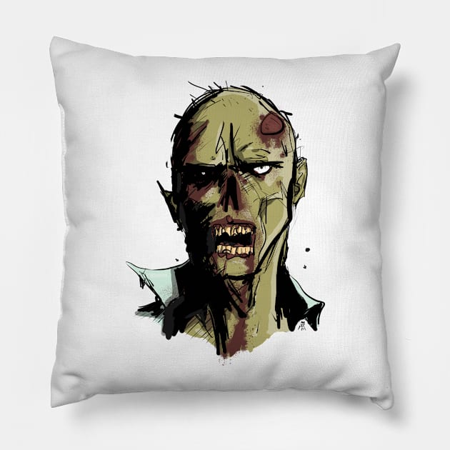 Zombi Zombi Pillow by PickledGenius