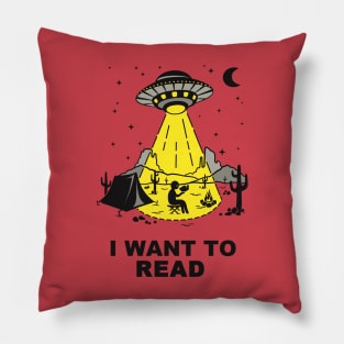 I Want to Read Pillow