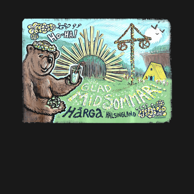 Discover Happy Midsommar Bear - Happy Midsommar Bear - T-Shirt