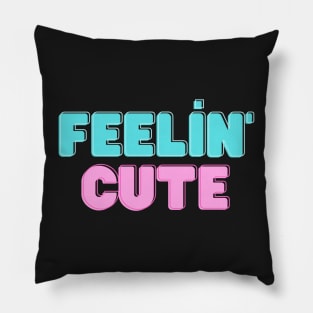 Feeling Cute Pillow