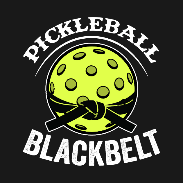 Pickleball Gifts Pickleball Blackbelt funny Pickleball Shirt by Mesyo