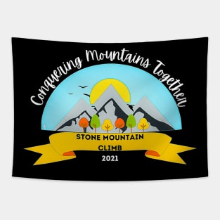 Conquering Mountains  Stone Mountain Tapestry