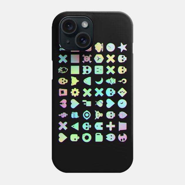 Love Death + Robots [Complete episodes icons and symbols] [hologram style] Phone Case by teresacold