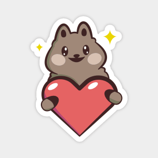 cute quokka Magnet