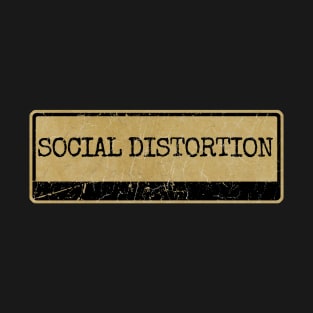 Aliska text black retro - SOCIAL DISTORTION T-Shirt