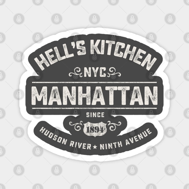 NYC Hell's Kitchen Magnet by Designkix