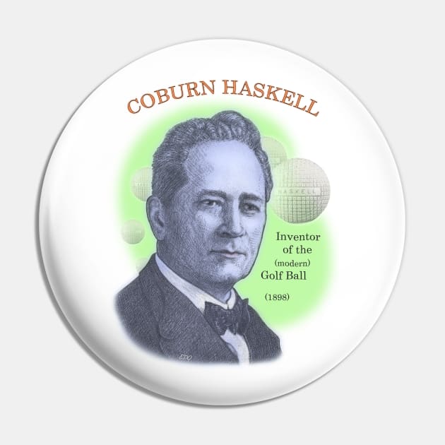 Coburn Haskell, Inventor of the Modern Golf Ball Pin by eedeeo