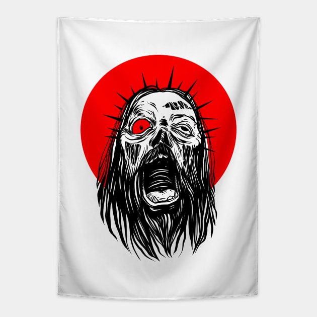 zombie jesus. Jesus Zombie. zombie christ day Tapestry by OccultOmaStore