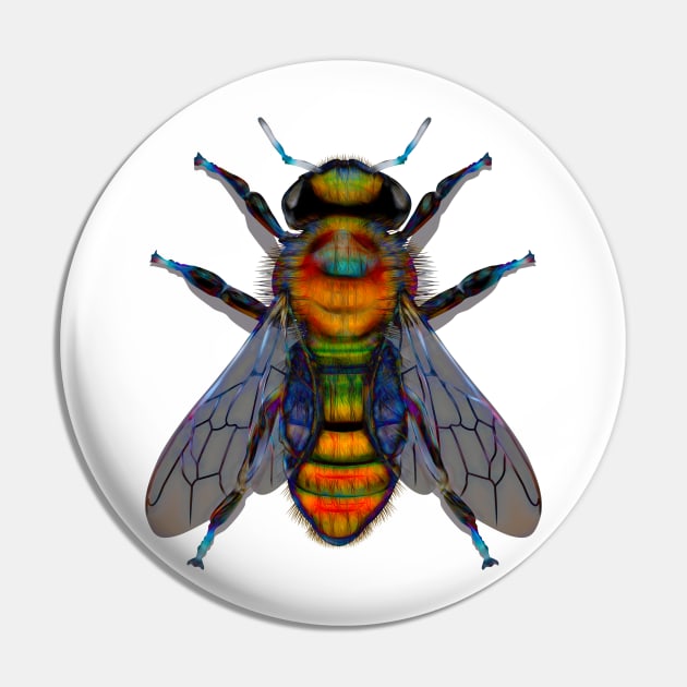 Sixth Bee Pin by crunchysqueak