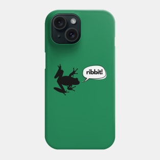 Ribbit said the frog- a frog design for frog lovers Phone Case