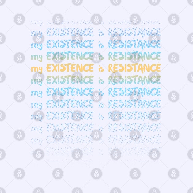 My Existence Is Resistance s3 Orange Slide by Model Deviance Designs