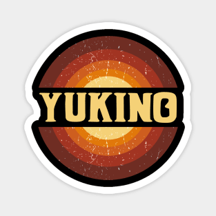 Vintage Proud Name Yukino Birthday Gifts Circle Magnet