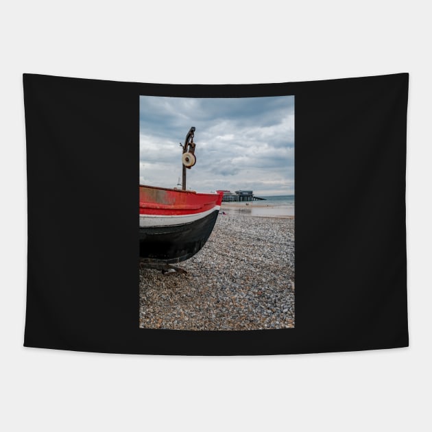 Crab fishing boat, Cromer, Norfolk Tapestry by yackers1