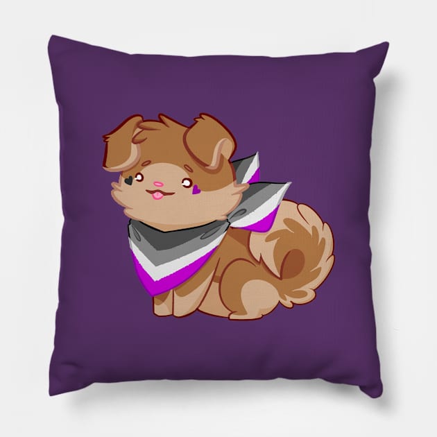 Asexual Pupper Pillow by Ribombyliidae