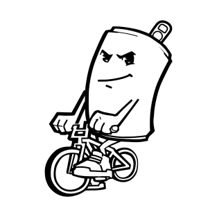 Aluminium Can Riding a Bike T-Shirt