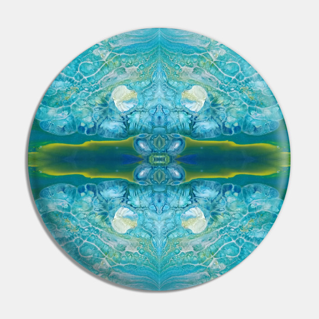 Luna Tile Acrylic Pour Tile Pin Teepublic