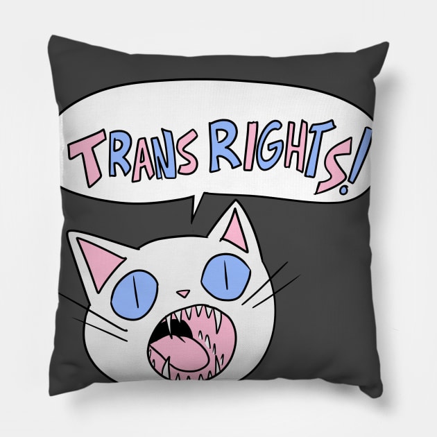 Trans Rights! Pillow by Kytri