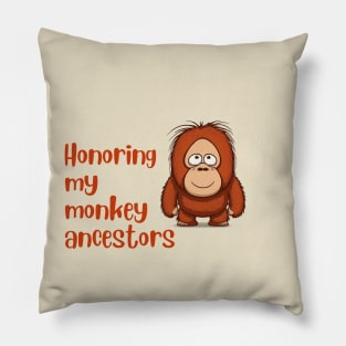 My Ancestor Monkey Pillow