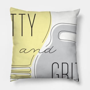 Witty & Gritty Podcast Square Logo Pillow