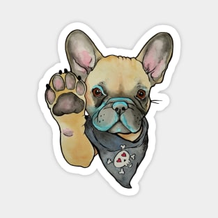 High Five French Bulldog Fawn Magnet