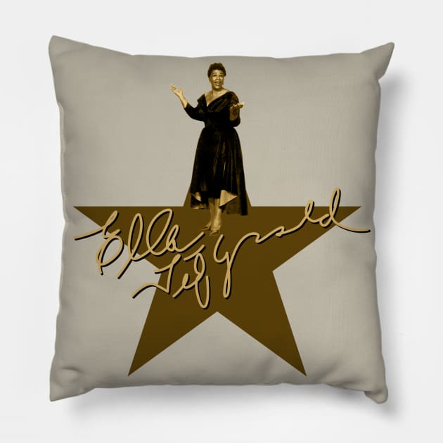 Ella Fitzgerald - Signature Pillow by PLAYDIGITAL2020