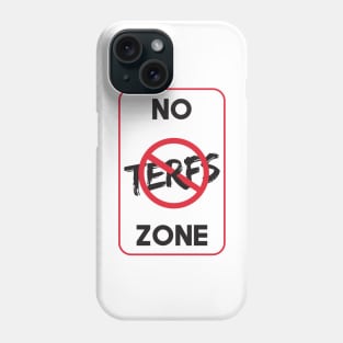 NO TERFS ZONE - SIGN Phone Case