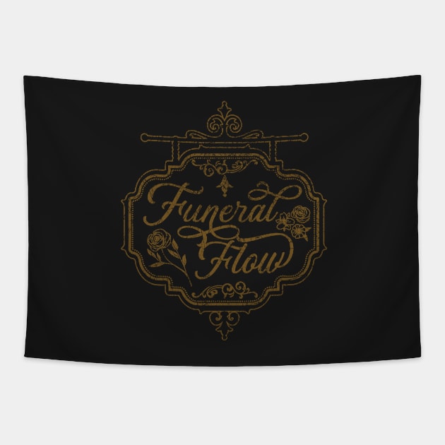 Funeral Flow Tapestry by annapeachey