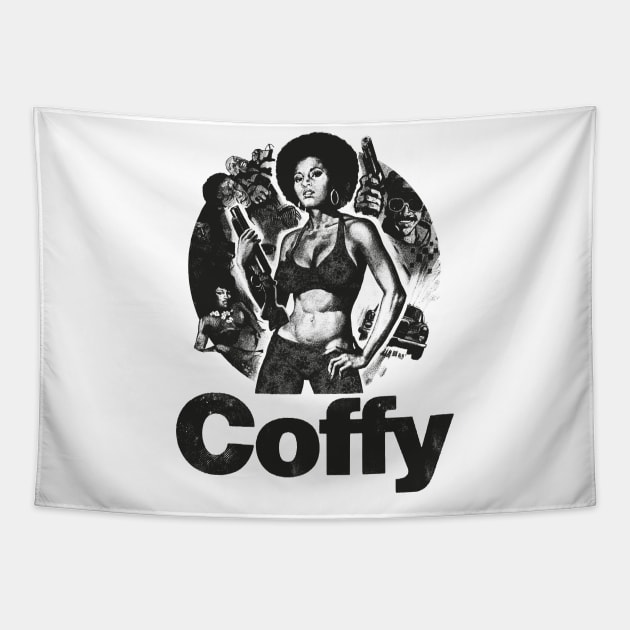 Pam Grier coffy Tapestry by regencyan