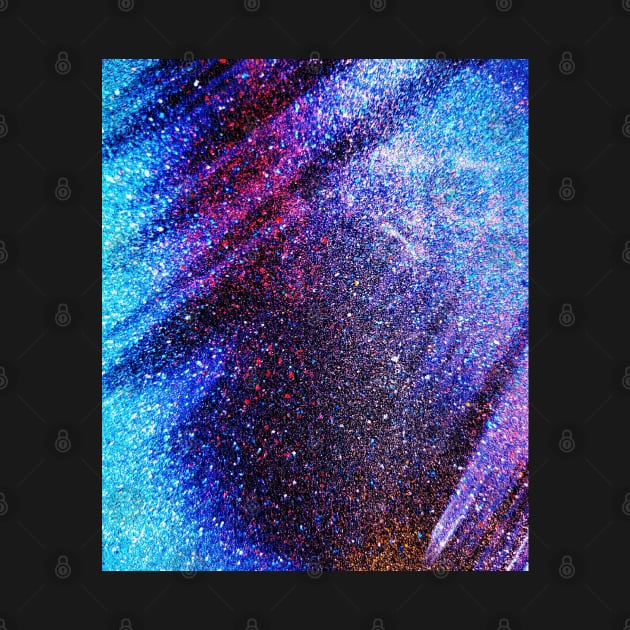 Colorful neon galaxy abstract by KINGShut