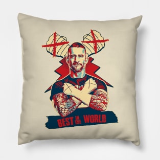 Best In The World | CM PUNK RETO PACKED Pillow