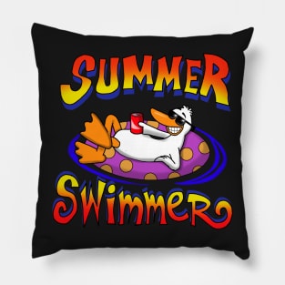 Summer Swimmer Pillow