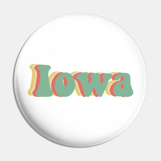 Iowa 70's Pin