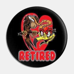 Retired Old Buzzard Pin