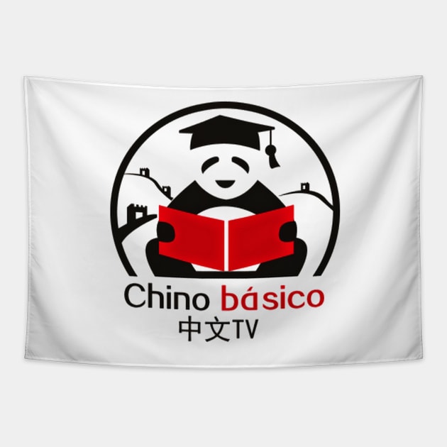 Panda Chino Basico TV Tapestry by Brucento