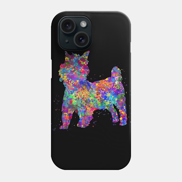 yorkshire terrier dog Phone Case by Yahya Art