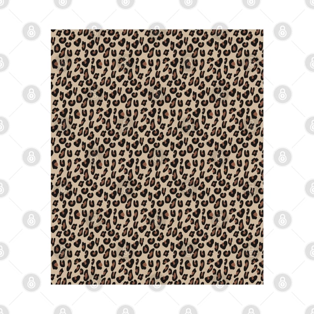 Tan and Brown Leopard Skin Cheetah Print by squeakyricardo