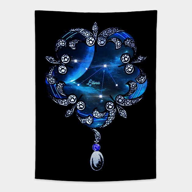 Zodiac constellation libra Tapestry by Nicky2342