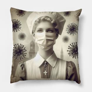 The Spanish Flu Nurse Pillow