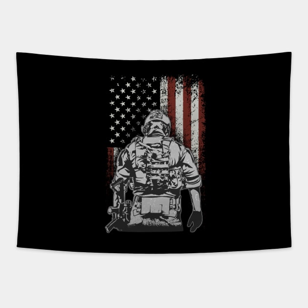 North American Soldier Tapestry by TambuStore