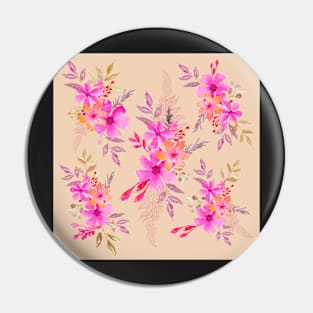 Bouquet of flowers pink Pin