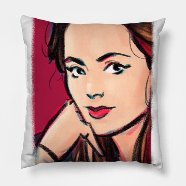 Tumblr Girl Pillow by scombatti