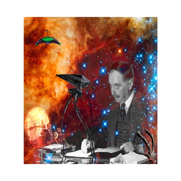 H.G. Wells by icarusismartdesigns