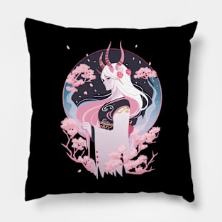 Demon japanese fantasy Pillow