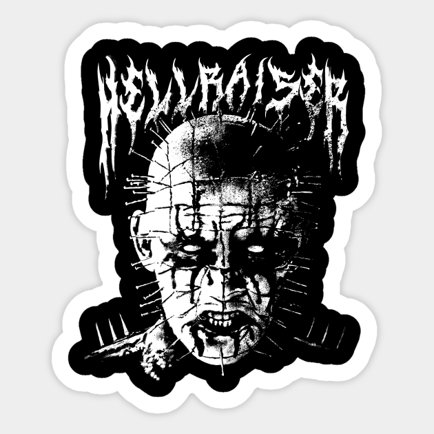 Black Metal Pinhead - Hellraiser - Sticker