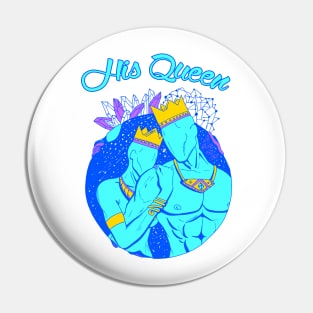 King and Queen Of The Stars - Neon Blue His Queen Pin