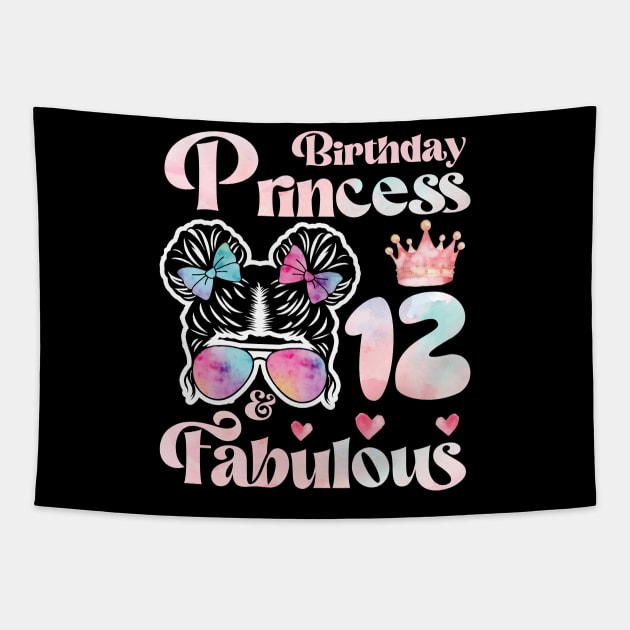 Cute Turning 12 years old tee 12th Birthday gift Birthday Gift Turning 12 years old 12th Birthday Princess Tee My 12th Birthday copy Tapestry by ttao4164