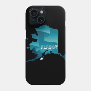 Alaska state design / Northern Lights lover / Alaska gift idea / Alaska present  / Northern Lights home state / aurora borealis Phone Case